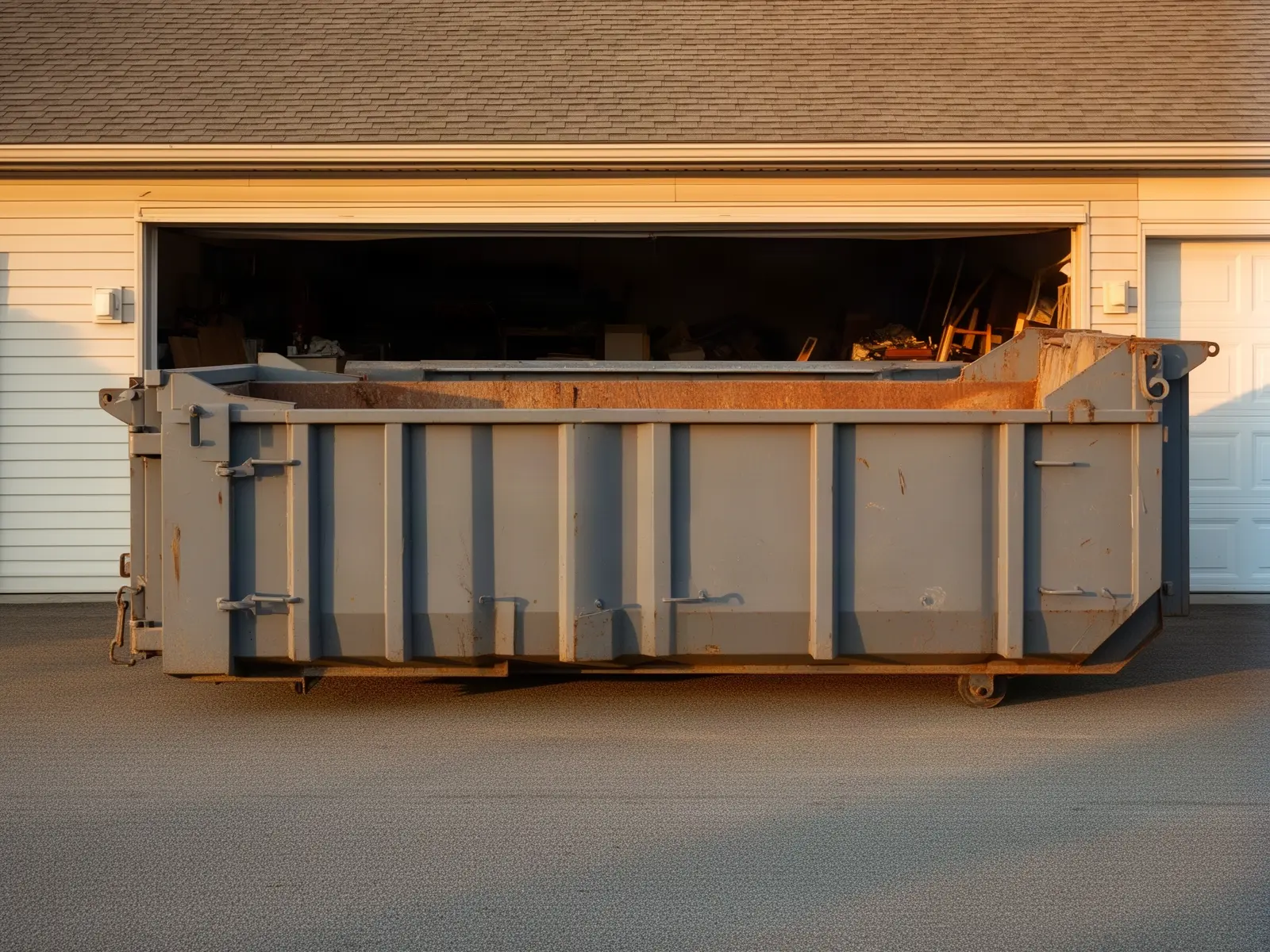 Roll-off dumpster from Little Herb's Dumpster Rental in Dallas, TX